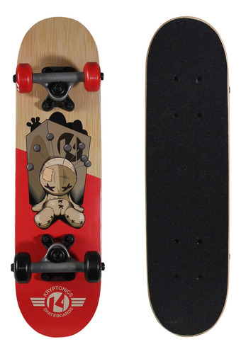 Kryptonics Locker Board - Patineta Completa De 22 Pulgadas,