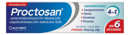 Proctosan Pomada 20gramas Tratamento De Hemorroides