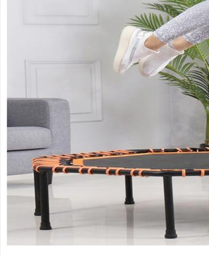 Trampolin Plegable Exagonal Grande 45p+agarradera