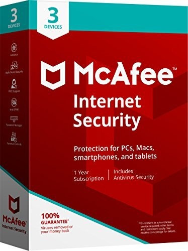 Mcafee Internet Security 2018 - 3 Dispositivos Obsoletos.