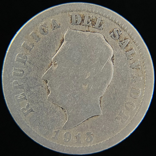 El Salvador, 5 Centavos, 1915. F