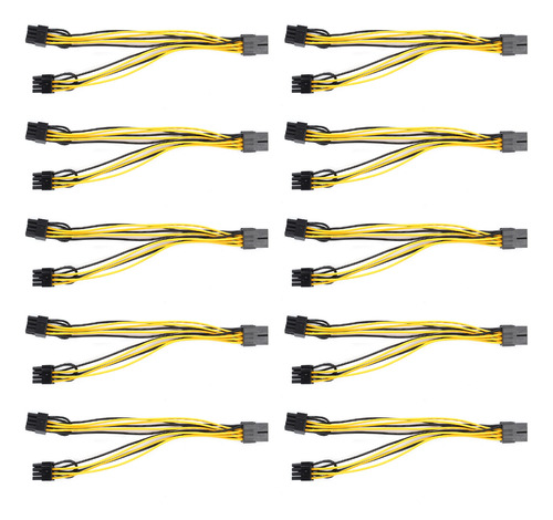 Cable De Tarjeta De Video Pcie A 2 Pcie, 10 Uds.