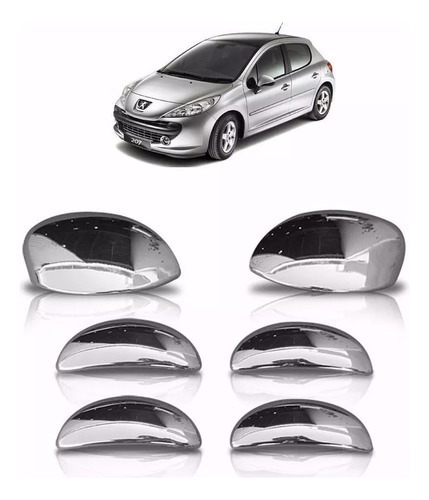 Kit Para Manijas De Puertas Peugeot 206 207