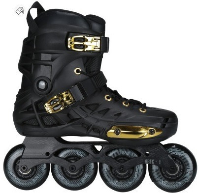 Patins Oxer Darkness Gold In Line Freestyle Nº 39 Ultimo!!!