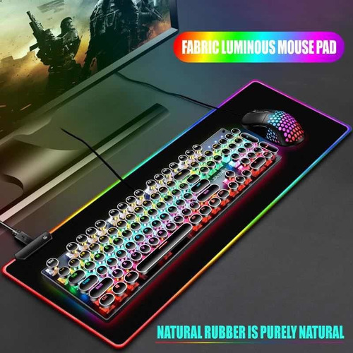 Alfombrilla Gamer Mouse Pad Led Profesional 80 X 30