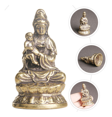 Estatua De Quan Yin, Estatua De Latón De Quan Yin, Figura De