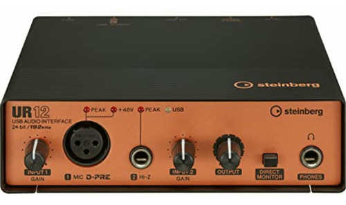 Steinberg Ur12 Pack Interfaz Audio 2 Canales Micrófono Antip