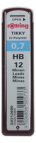 Minas Grafito  Rotring (12u)  Hb 0.7mm