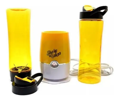 Juguera Portátil Licuadora 2 Vasos Batidora Portátil