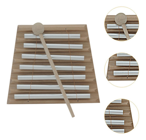 Campana De Percusión Manual De 7 Tonos, Carillón Portátil