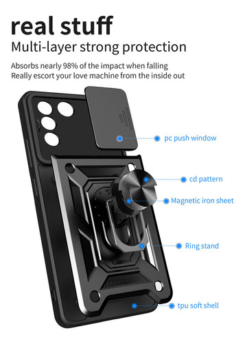 Xing Funda Para Vivo V25e Deslizamiento Tener Vidrio Membrana