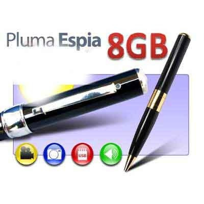 Pluma Espia Con Memoria Interna De 8gb Usb Directo Sin Cable