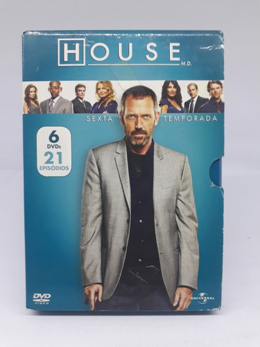 House Sexta Temporada Completa Com 6 Dvd's 21 Episódios