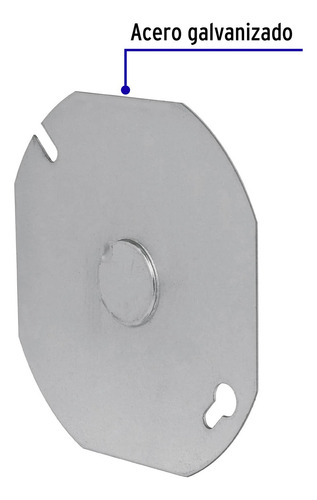 Tapa De 4¨x 4¨ Para Caja Octagonal Volteck 46331