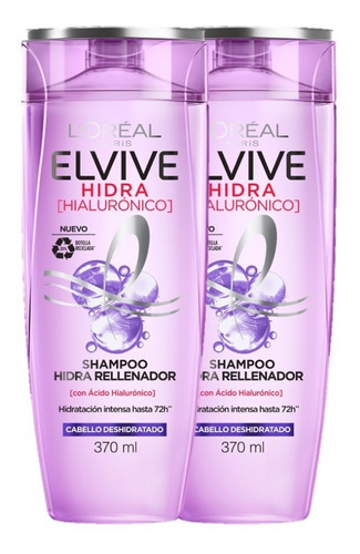 Shampoo Elvive Ácido Hialuronic - mL a $134