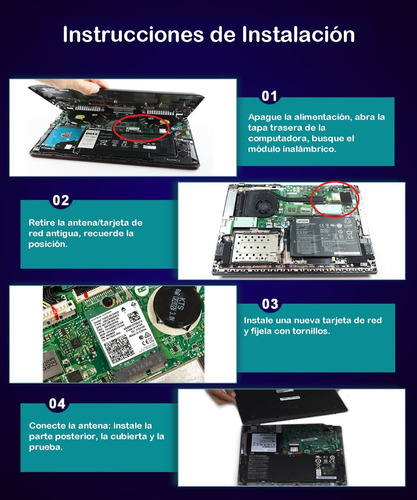 Aumente Velocidad Tarjeta Wifi 6e M.2 Intel Ax210ngw 3ban