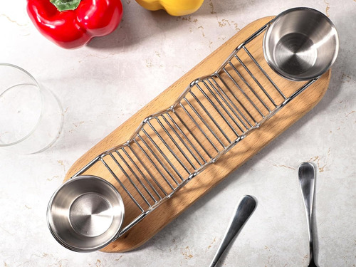 Soportes Para Tacos De Acero Inoxidable, Salsas, Aptos Para