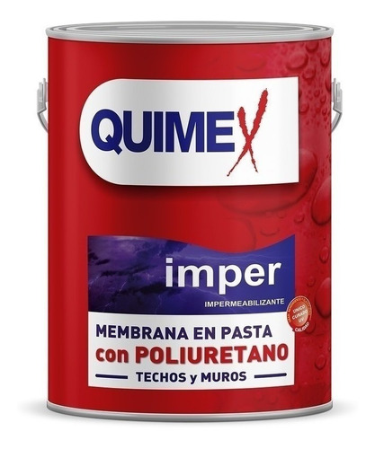 Pasta Membrana Techos Poliuretánica 4 Kg Transitable Quimex