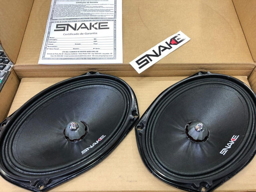 Alto Falantes Woofer Snake Pro - Black 6x9  Esv 220w Rms