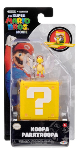 Super Mario Bros Pelicula Figura Koopa C/ Block De Pregunta