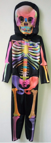 Disfraz De Esqueleto Colores Halloween