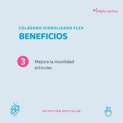 Suplemento en polvo Vitalis Navitas Suplementos Nutricionales Colágeno hidrolizado sabor cítrico