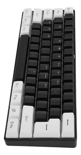 Teclado Com Fio G61 Mini Rgb Led Backlight 61 Teclas Ergonôm