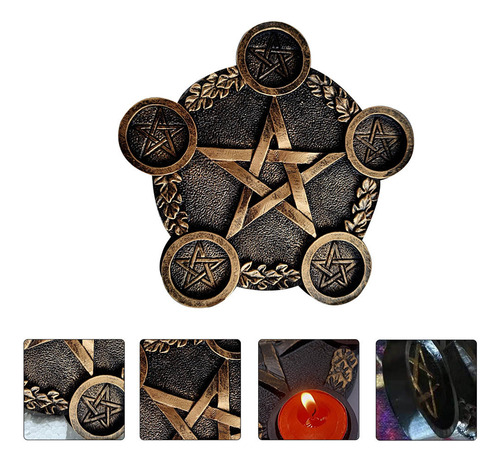 Candelabro Decorativo Con Forma De Pentagrama