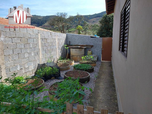 Excelente Chácara Com 02 Dormitórios, Bem Localizada, Horta, Pomar Em Ótimo Bairro À Venda, 500 M² Por R$ 250.000 - Rural - Socorro/sp - Ch0712