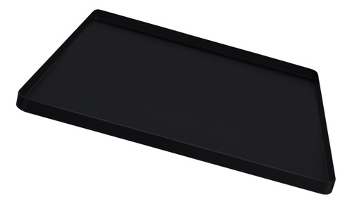 Silicona Mini Nevera De La Alfombra Del Piso Bandeja Negro