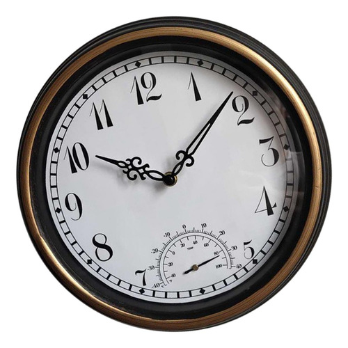 Reloj De Pared De 12 Pulgadas Con Reloj Redondo Estilo Retro