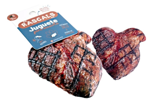 Juguete Bife Para Perros Rascals Plush 11 X 10.5 Cm Color Marrón