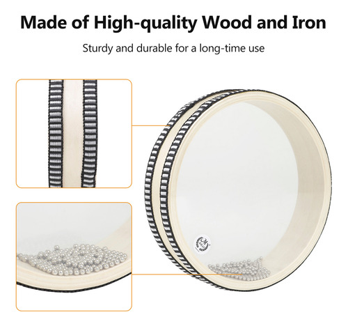 Drum 6-inch Transparent Natural Color Ocean Early