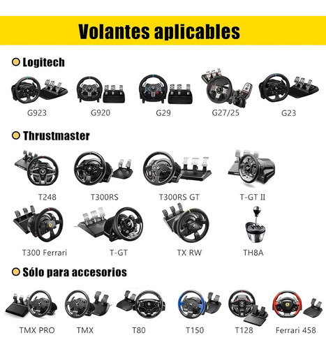 Soporte Volantes Para Thrustmaster, Fanatec, Logitech G29