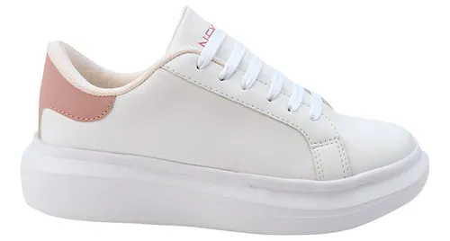 comprar Tenis Urbano Casual Next & Co 201 Blanco Con Rosa Para Mujer