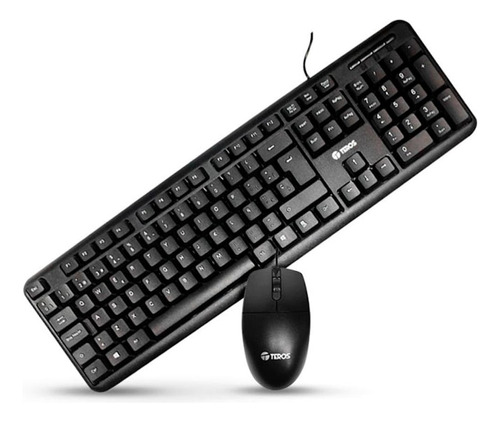 Kit Teclado Y Mouse Teros Te4062n Usb Sp Black