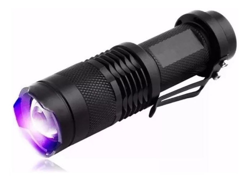 Linterna Ultravioleta Uv Ultrafire Led Cree Detector Billete Color de la linterna Negro