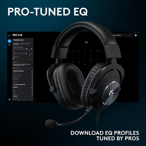 Auriculares Para Juegos Con Cable Logitech G Pro X Se: Blue