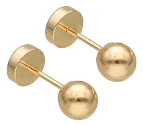 Aros Abridores Bebe Bolita 5mm Ch-705 Oro 18kts