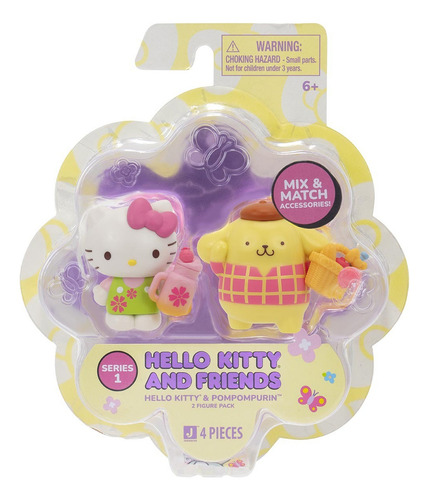 2 Bonecas Hello Kitty E Pompompurin Série 1 - Hello Kitty