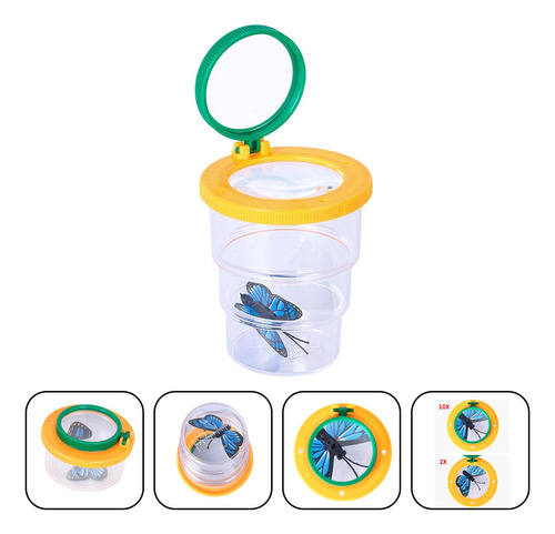 3 Paquete De 2-4 Lupas Para Insectos, Juguete 3 Piezas