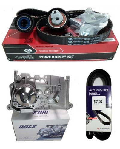 Kit Distribucion Renault Duster 1.6 16v Bomba Y Poly V