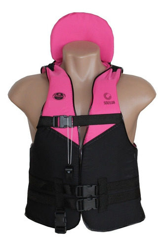 Colete Salva Vidas Infantil P/ Praia Piscina Barco 15kg Rosa