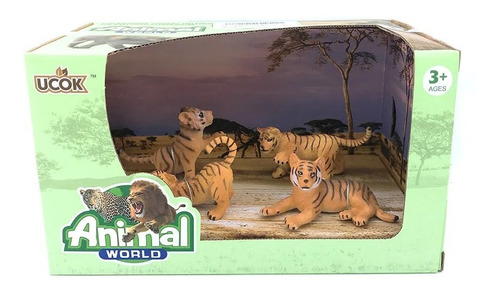 Playset Figuras Animal World Tigres (11141)