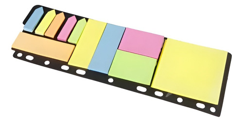 Set Notas Adhesiva Post It Para Carpeta Anilla Fluorescentes