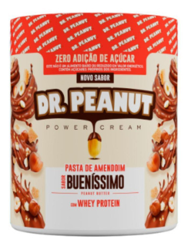 Pasta De Amendoim Dr Peanut 600g - Com Whey Protein Isolado