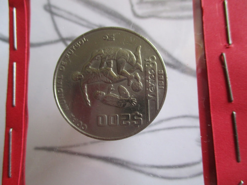 Moneda De $200 Mexico Mundial De Futbol De 1986