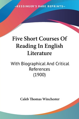 Libro Five Short Courses Of Reading In English Literature...