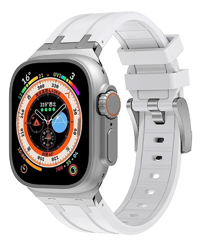 Correa Lujo Para Apple Watch De Caucho Calidad Premium A133
