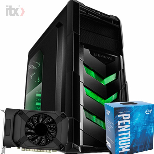 Pc Itx Gamer Pentium G4560 3.5ghz / Gtx 1050 2gb / 8gb / 1tb